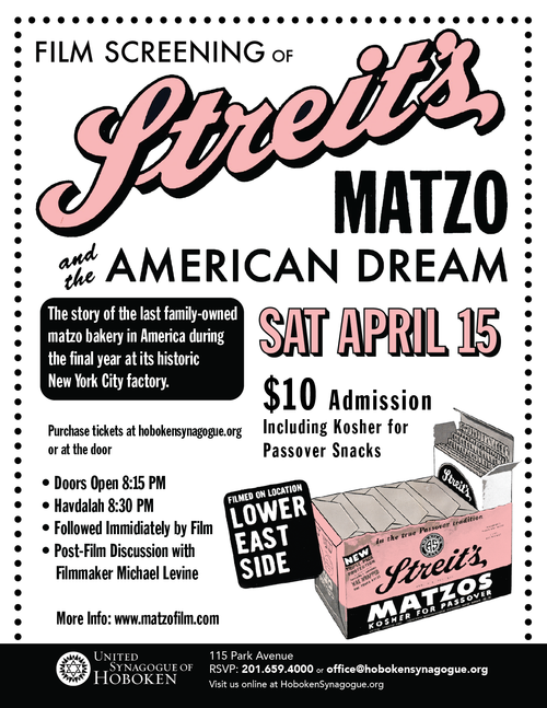 Film:  Streits: Matzo and the American Dream