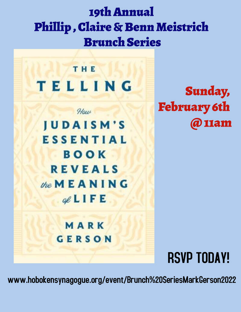 Banner Image for Brunch Series - Mark Gerson - The Telling - How Judaism's Essential Book Reveals the Meaning of Life