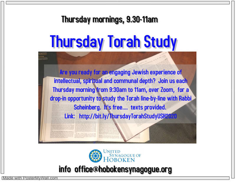 Banner Image for Torah Study lead by Rabbi Scheinberg