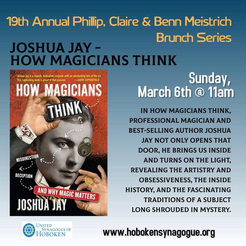 Banner Image for Brunch Series - Joshua Jay - How Magicians Think