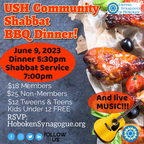 Banner Image for The Amazing USH Community Shabbat  BBQ  Dinner!