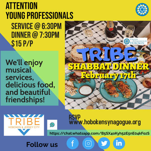 Banner Image for TRIBE Shabbat Dinner 