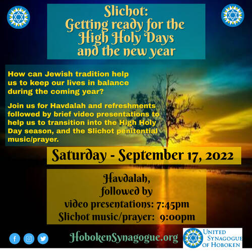 Banner Image for Slichot: Getting Ready for the High Holy Days & the New Year