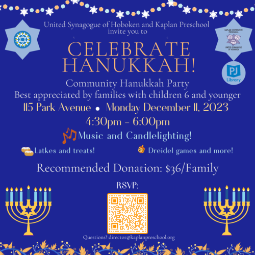 Banner Image for Kaplan Preschool Community Hanukkah Party
