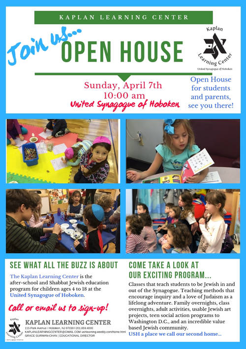 Banner Image for Kaplan Learning Center Open House - Sunday April 7th at 10am