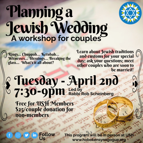 Banner Image for Planning a Jewish Wedding - A Workshop for Couples