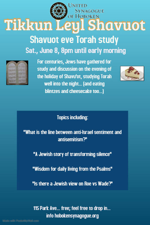 Banner Image for Tikkun Leyl Shavuot (Shavuot Eve Torah Study)