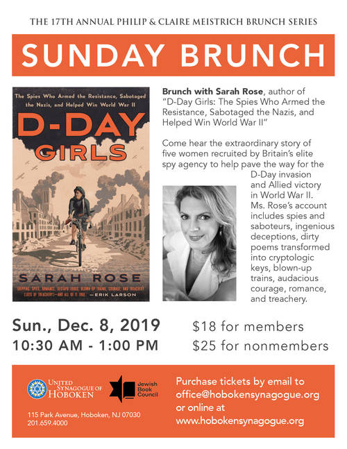 Banner Image for Speaker Brunch: D-Day Girls: The Spies Who Armed the Resistance, Sabotaged the Nazis, and Helped Win World War II with Author Sarah Rose