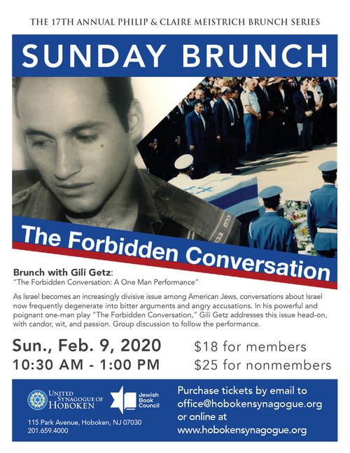 Banner Image for Speaker Brunch with Gili Getz: “The Forbidden Conversation: A One Man Performance”